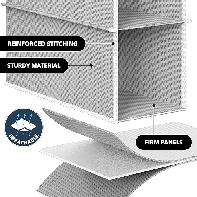 Simple Houseware 2 Pack 10 Shelves Hanging Organizer