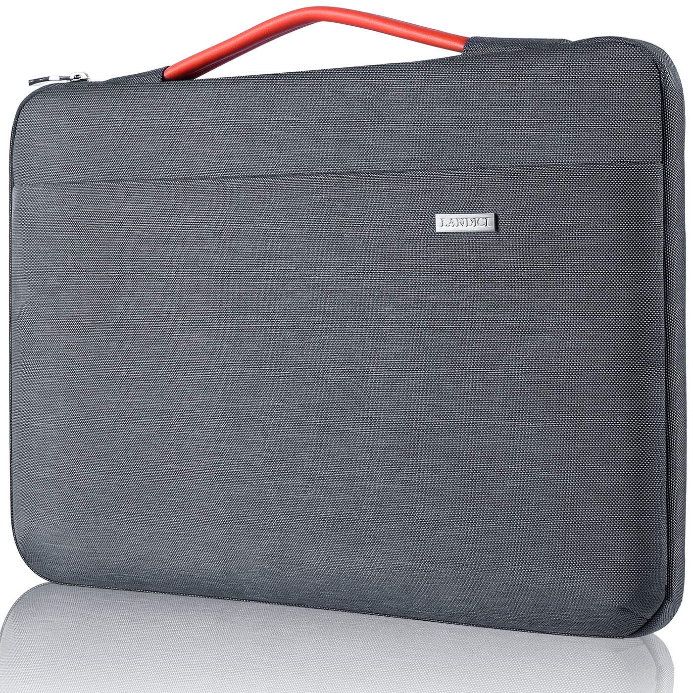 LANDICI 15.6 16 Inch Laptop Sleeve Carrying Case,360°Protective Waterproof Computer Cover Bag Compatible with MacBook Pro 16 M4 M3 M2 M1 Pro/Max 2024-2019,15-16 Inch Dell Hp Lenovo Acer Asus Notebook
