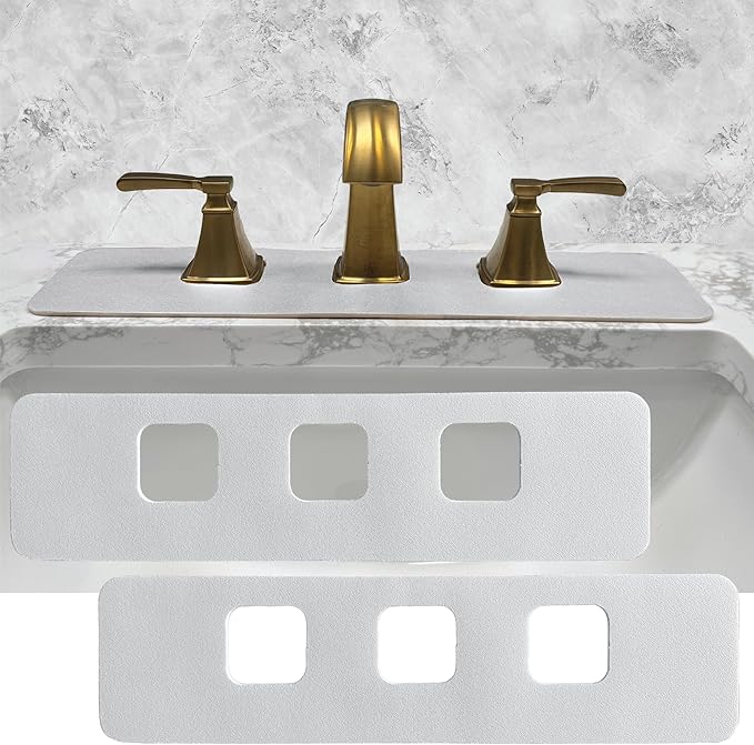 Faucet Mat Bathroom Sink 3-square-hole : AHA HOMEWARE Diatomite Rubber Bathroom