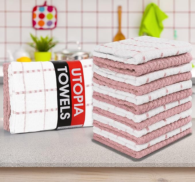 Utopia Towels - Kitchen Towels 12 Pack, 15 x 25 Inches, 100% Ring Spun Cotton