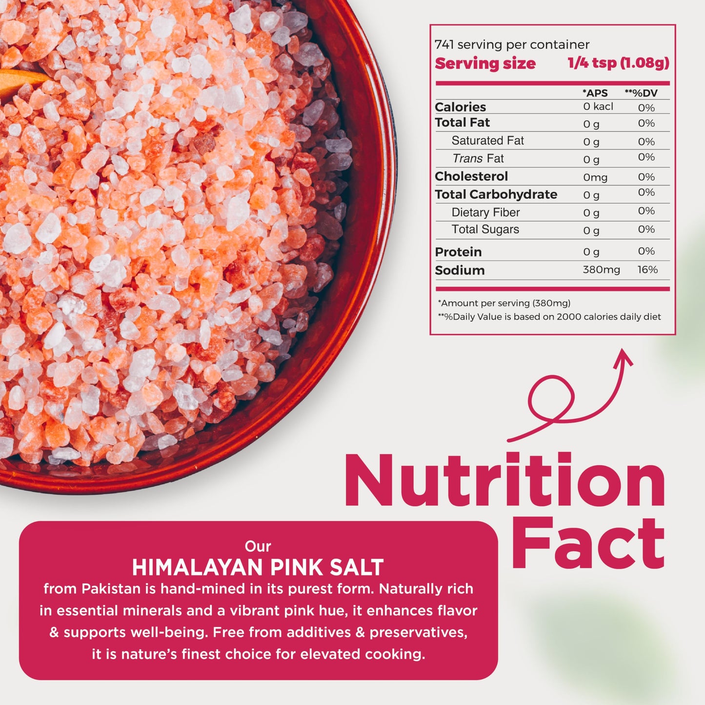 PURE NATURE Himalayan Pink Salt Coarse Grain 2 lb Natural Pink Himalayan Rock Salt for Grinder, Cooking, and Seasoning, Coarse Pink Salt Crystals from Pakistan, Non-GMO