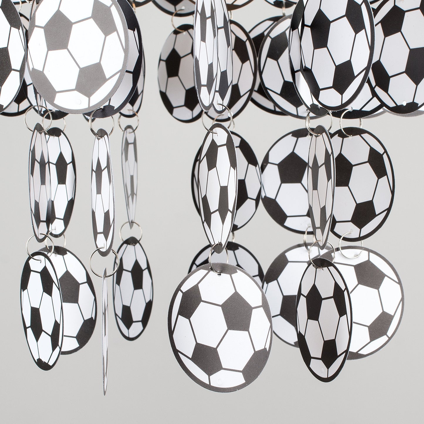 MiniSun | Black and White Football Ceiling Light Shade | Children's Lighting, Home Décor & Improvement Essential | 230mm Shade Width