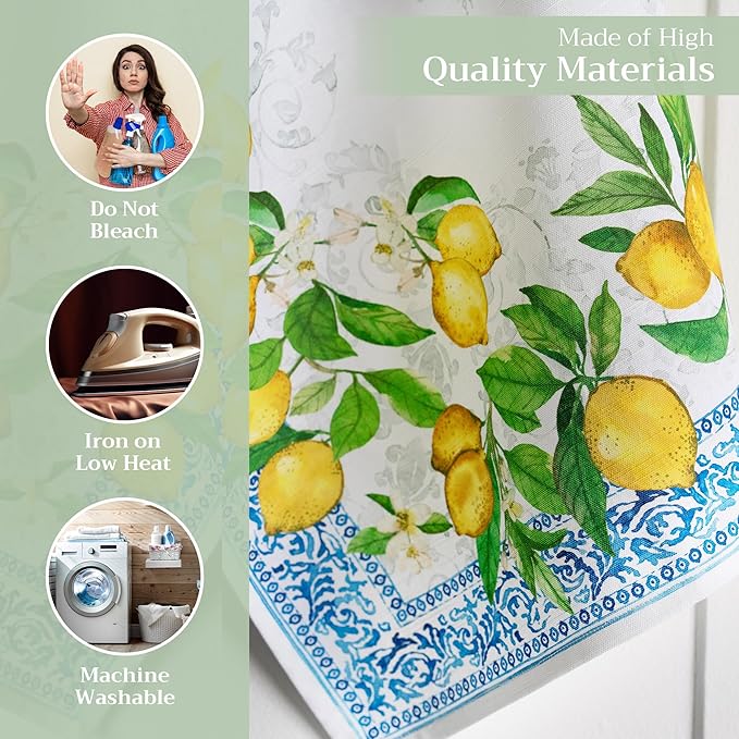 Maison d' Hermine Kitchen Towels Set of 3 100% Cotton 27.50" x 20" Reusable