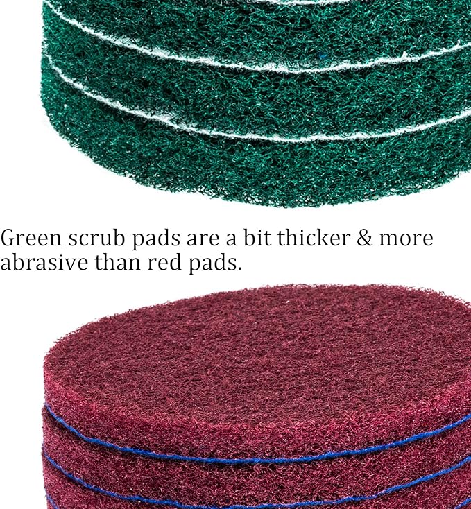 Kichwit 4 Inch Drill Power Brush Tile Scrubber Scouring Pads Cleaning Kit