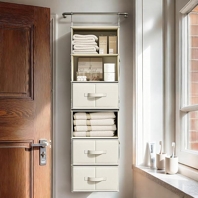Vailando 6-Shelf Hanging Closet Organizer