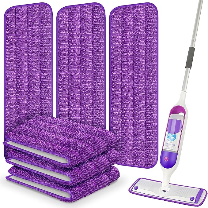 6 Pack Reusable Mop Pads Compatible