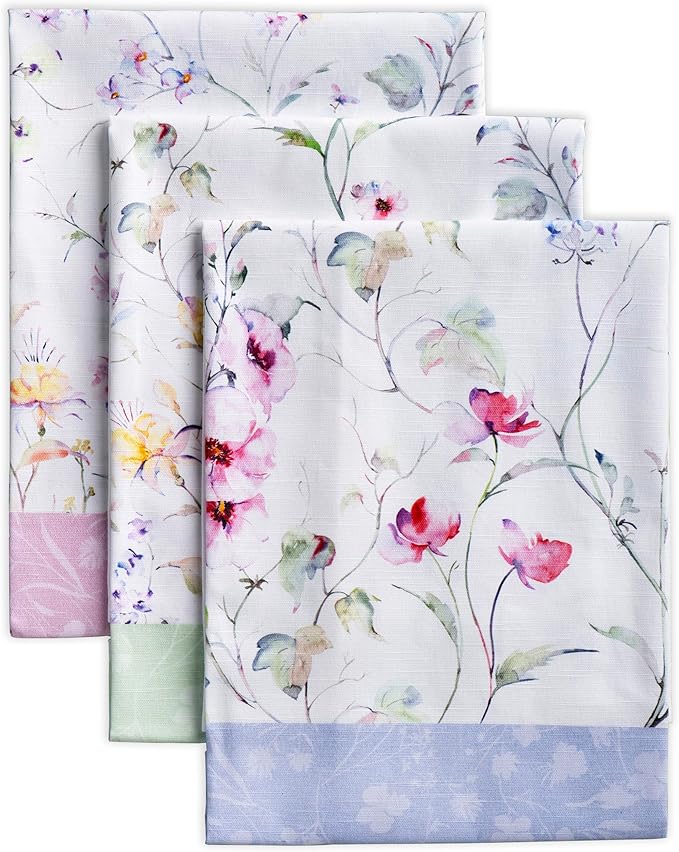 Maison d' Hermine Kitchen Towels Set of 3 100% Cotton 27.50" x 20" Reusable