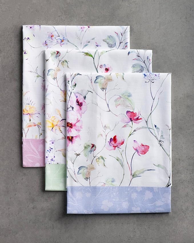 Maison d' Hermine Kitchen Towels Set of 3 100% Cotton 27.50" x 20" Reusable