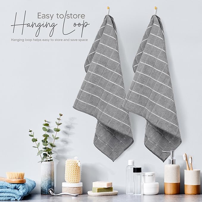 Utopia Towels 8 Pack Kitchen Towels Set, 12x12 Inches, Highly Absorbent and