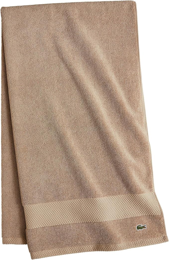 Lacoste Heritage 100% Supima Cotton Bath Towel, Premium Super Soft Bath Towel