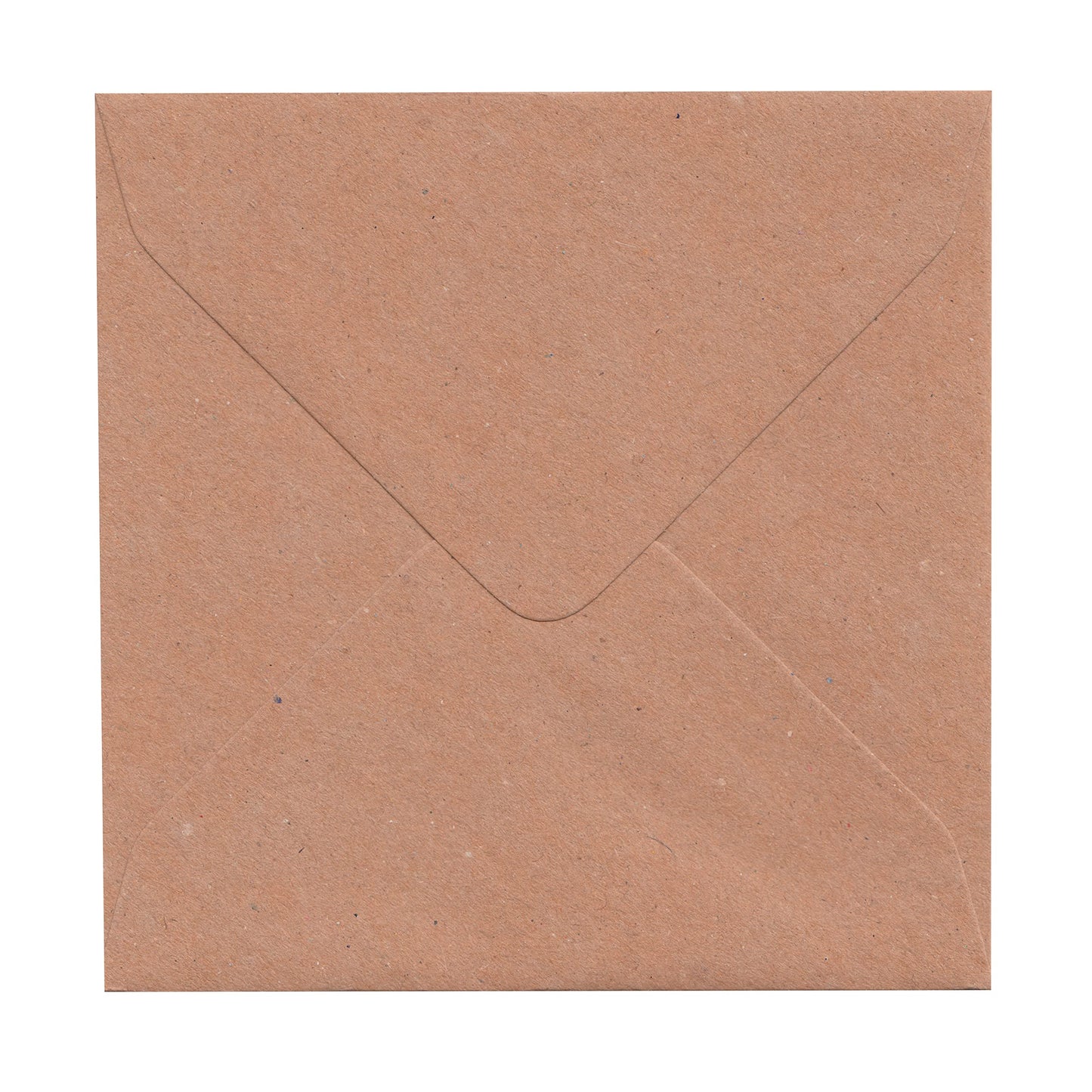 Craft UK 2050 5 x 5 inch Kraft Card and Envelope pack of 50 - Brown
