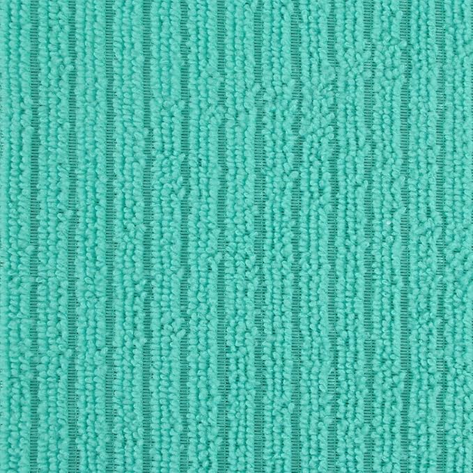 DII Cleaning Collection Multi-Purpose Microfiber, Teal Lattice, Dishtowel Set