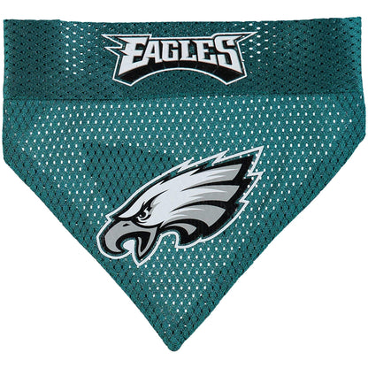 Pets First NFL DOG BANDANA - PHILADELPHIA EAGLES REVERSIBLE PET BANDANA. 2 Sided Sports Bandana with a PREMIUM Embroidery TEAM LOGO, Large/X-Large. - 2 Sizes & 32 NFL Teams available, PHL-3217-L-XL
