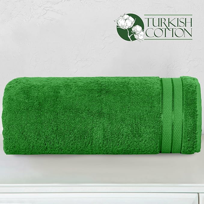 Elegant Comfort Three Line Popcorn Extra Large Luxury Bath Towel