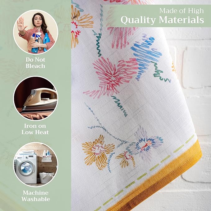 Maison d' Hermine Kitchen Towels Set of 3 100% Cotton 27.50" x 20" Reusable