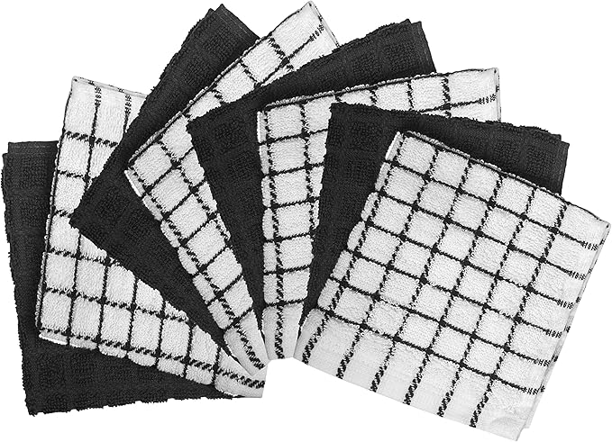 Bumble Dish Cloths | 12" x 12" | 100% Cotton Kitchen Towels | 405 GSM | Soft