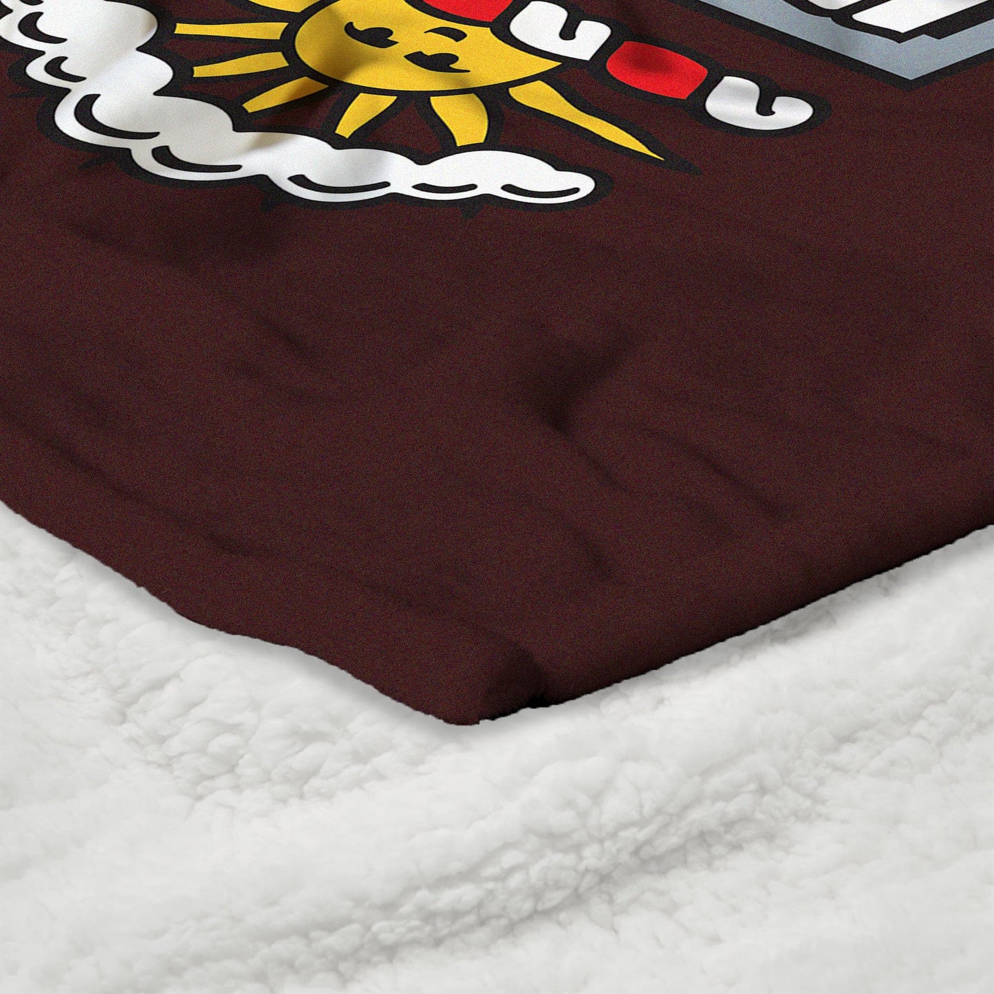 Northwest NCAA Brown University Bears Silk Touch Sherpa Throw Blanket, Ultra-Soft Fleece, Ivy League Official Team Logo, Cozy Plush Bedding, 50 x 60 Inches