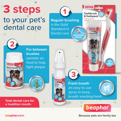 Beaphar Toothbrush & Toothpaste Kit