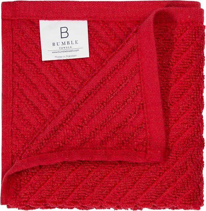Bumble Towels Premium Kitchen Dish Cloths | 8 Pack | Diagonal Deluxe Dish Cloth