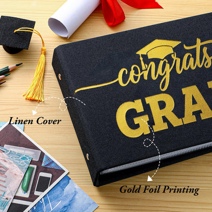 Spiareal 2026 Graduation Gift Card Book Graduation Card Album with 100 Pages High School College Survival Kit Gift Cards Book for Her Him Women Men Girls Boys Teens Students, 6 x 8 Inches