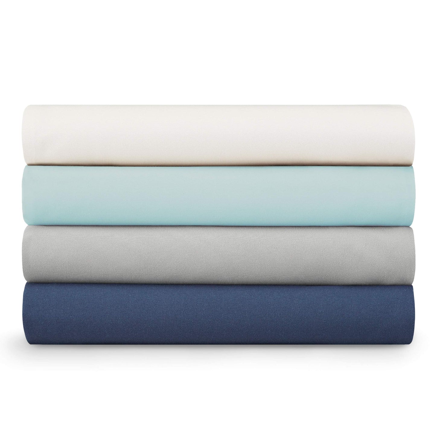 Nautica - Queen Sheets, Cotton Sateen Bedding, 400 Thread Count, Silky Smooth & Wrinkle Resistant (Regatta Grey, Queen)