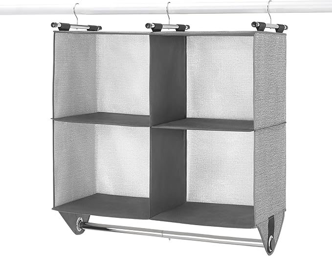Whitmor 4 Section Fabric Closet Organizer Shelving