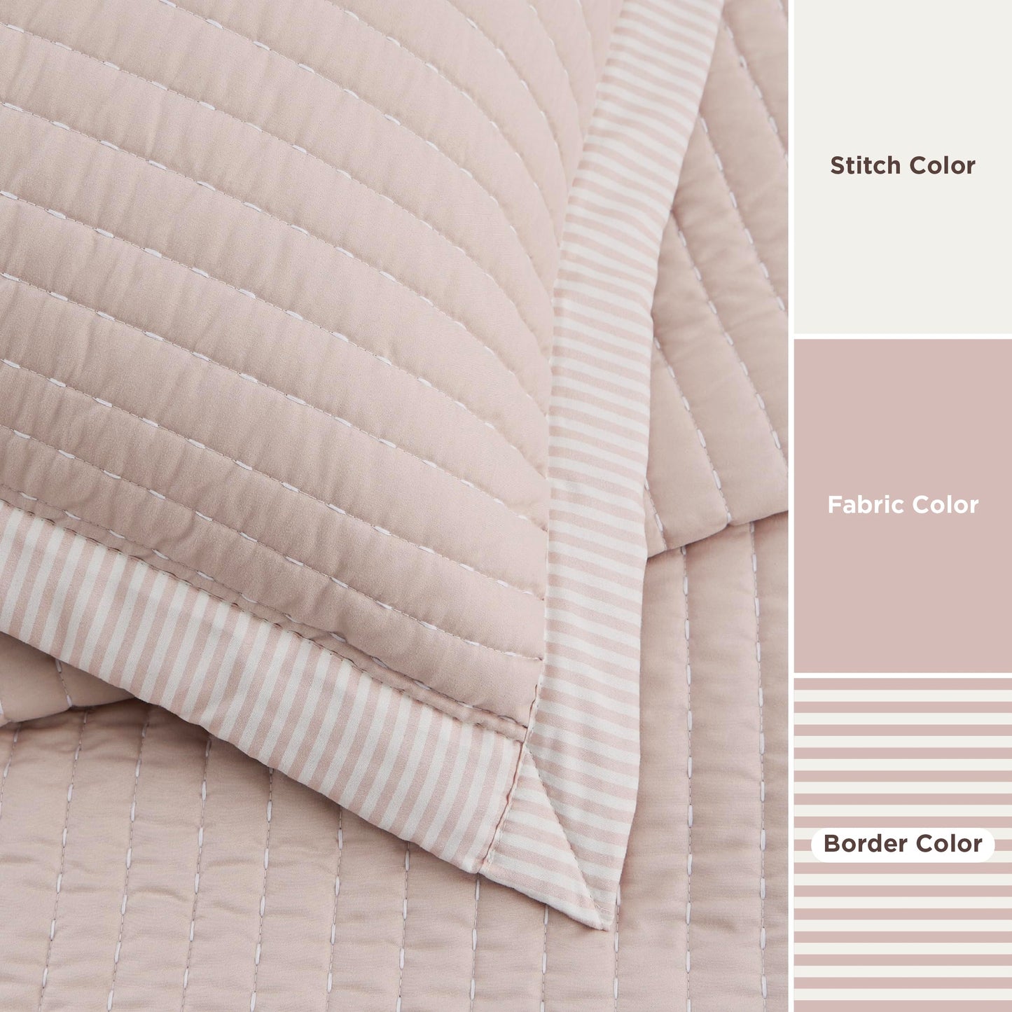 Bedsure Pink Quilts Queen Size - Queen Quilt Bedding Set Bedspread Coverlet, Lightweight Corduroy Pattern Bedspread, 3-Piece Set with 90"x96" Coverlet & 2 Pillow Shams, All-Season Soft Microfiber