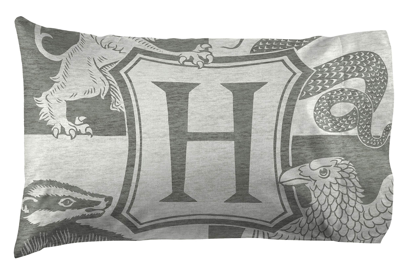 Jay Franco Harry Potter Spellbound 5 Piece Full Bed Set - Includes Reversible Comforter & Sheet Set - Bedding Features Hogwarts Logo - Super Soft Polyester (Official Harry Potter Product)