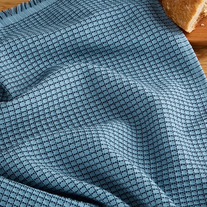 KitchenAid Gourmet Series Gridlines Kitchen Towels 3-Pack Set, 100% Cotton