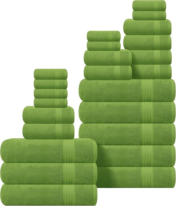 GLAMBURG Ultra Soft 24-Piece Towel Set
