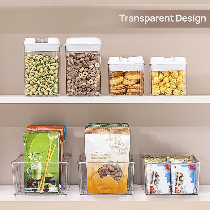 Vtopmart 8 Pack Food Storage Organizer Bins, Cabinet Organization and Storage