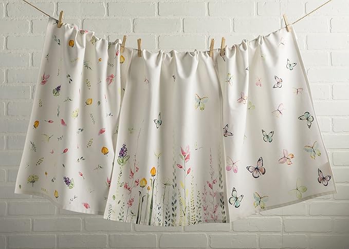 Maison d' Hermine Kitchen Towels Set of 3 100% Cotton 27.50" x 20" Reusable