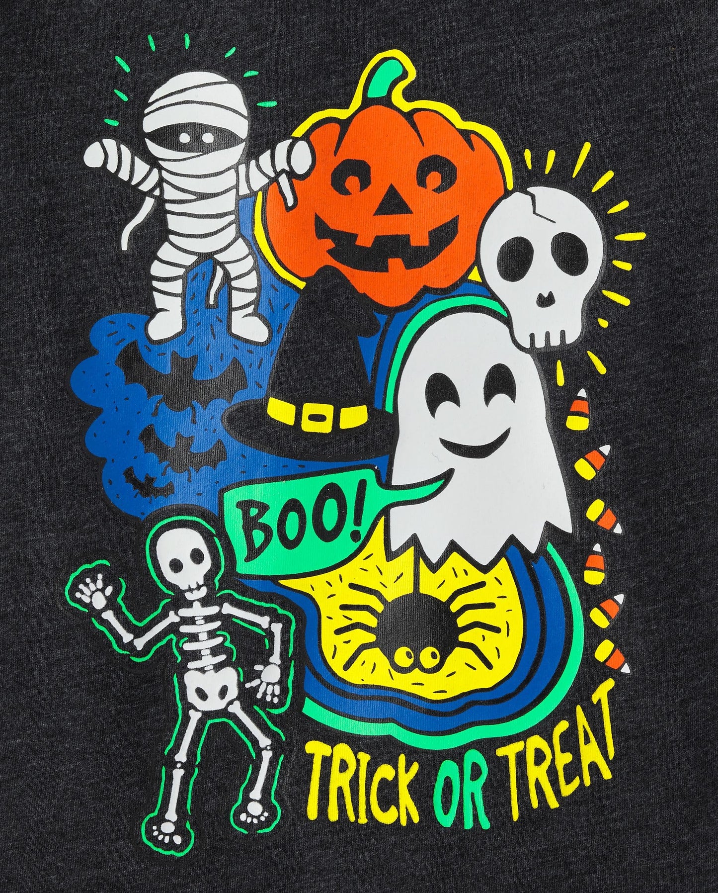 The Children's Place,Baby Boys,and Toddler All Holidays Short Sleeve Graphic T-Shirts,multipacks,Construction/Glow 2-Pack,3 Years