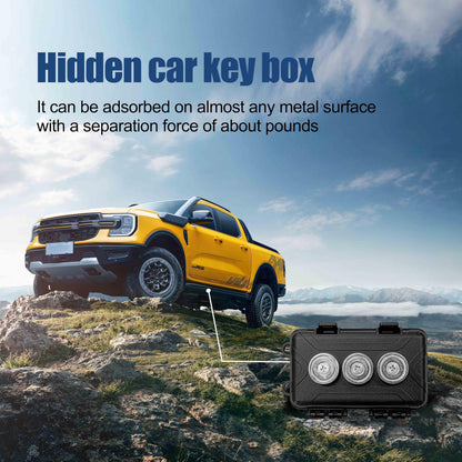 magnetic key holders for hiding keys magnetic key holder under car Hide Key Box with Strong Magnet for Storage Key Indoors magnet key box for cars, SUV, trucks, durable and waterproof(1P)