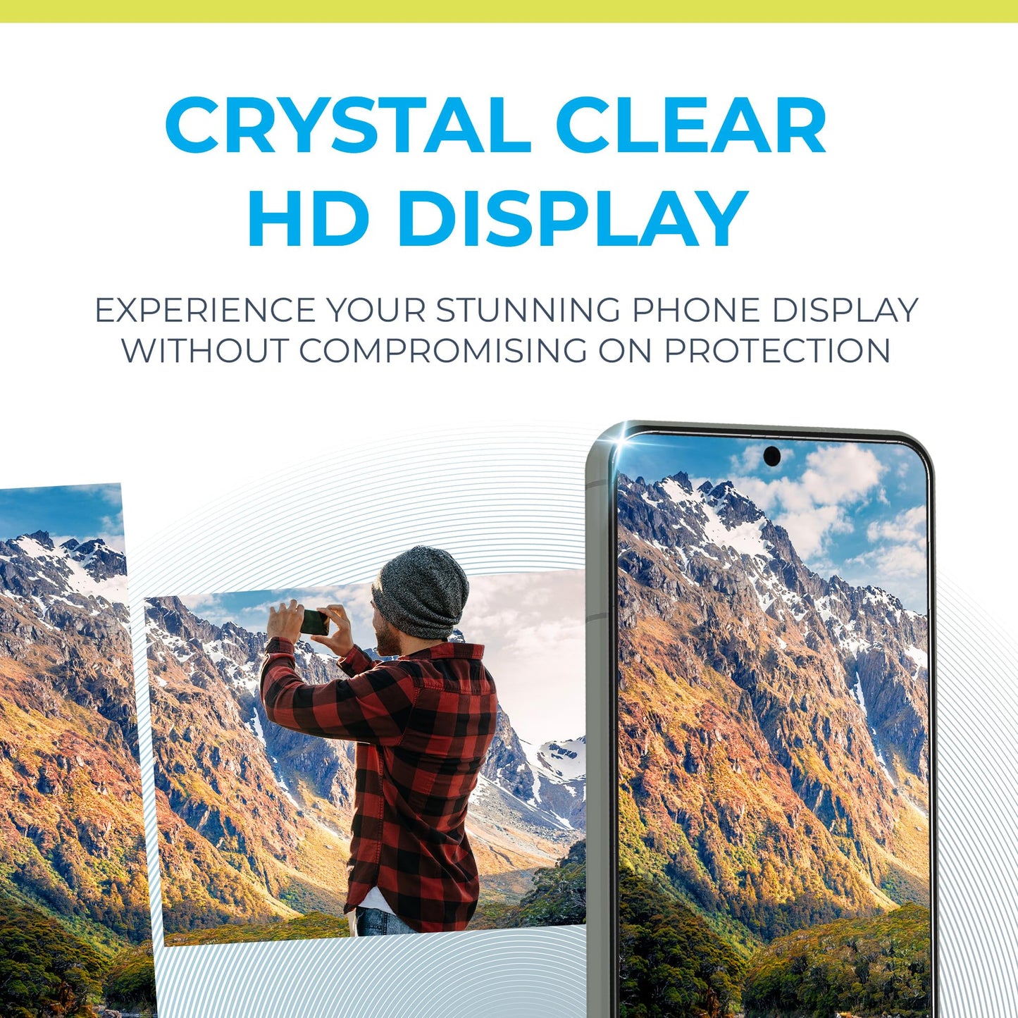 Power Theory Designed for Samsung Galaxy S21 FE 5G Screen Protector Tempered Glass [9H Hardness], Easy Install Kit, 99% HD Bubble Free Clear, Case Friendly, Anti-Scratch, 2 Pack
