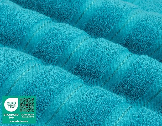 American Soft Linen Luxury 4 Piece Bath Towel Set, 600 GSM 100% Cotton Turkish