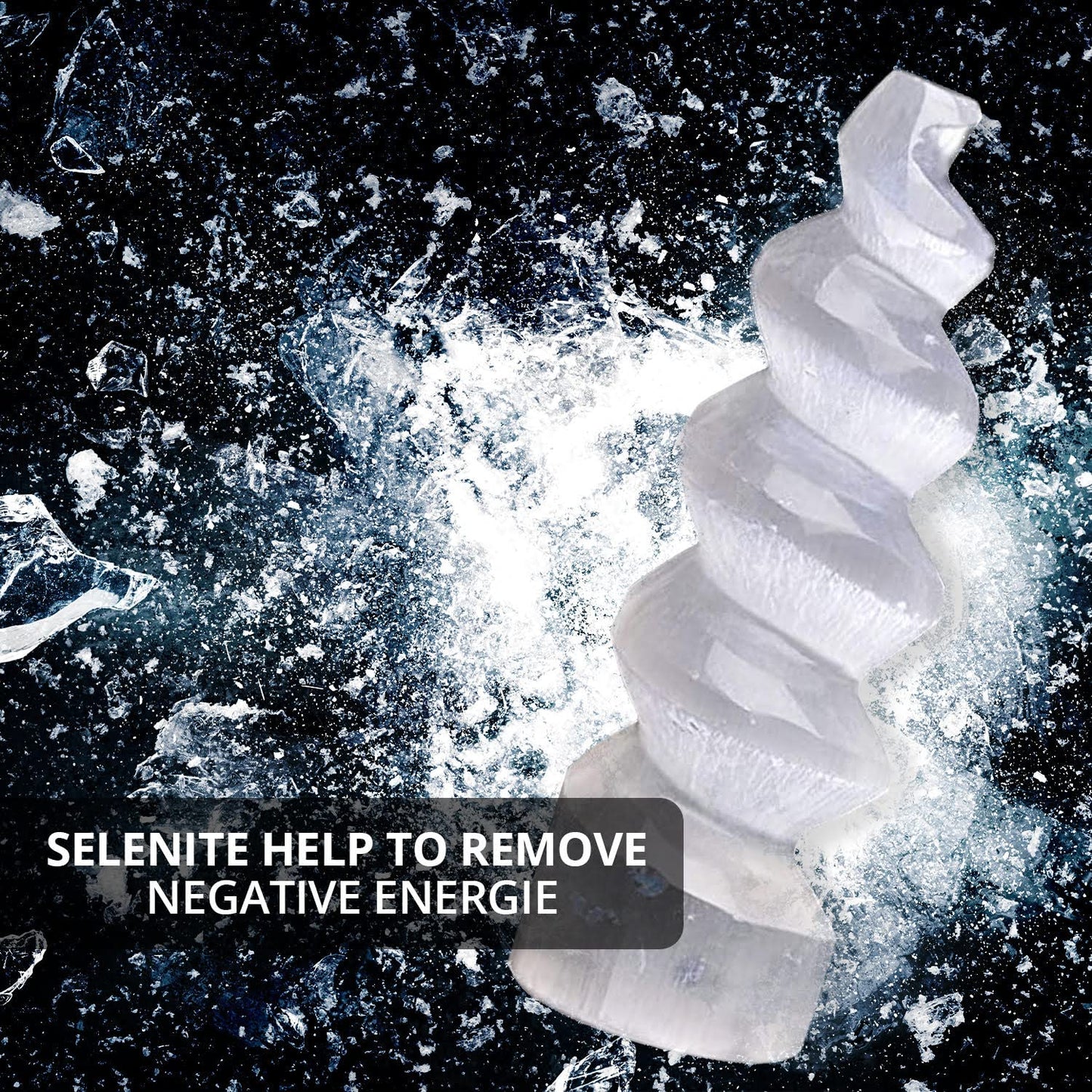 Himalayan Glow WBM Crystal Spiral Selenite