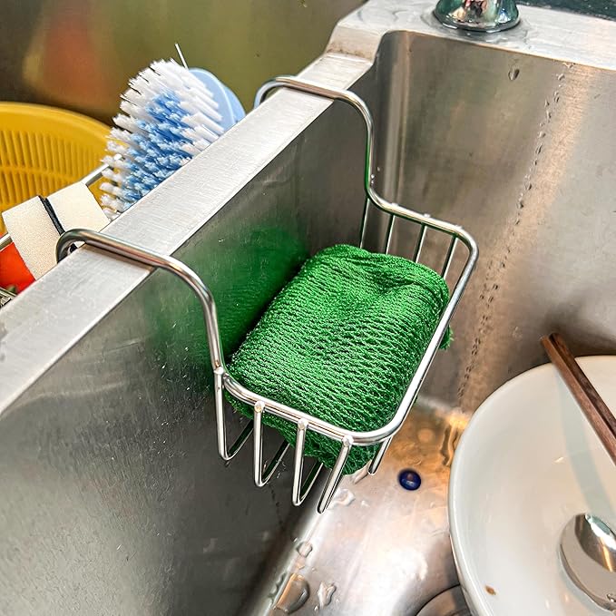 Stainless Steel Sponge Holder for Kitchen Sink