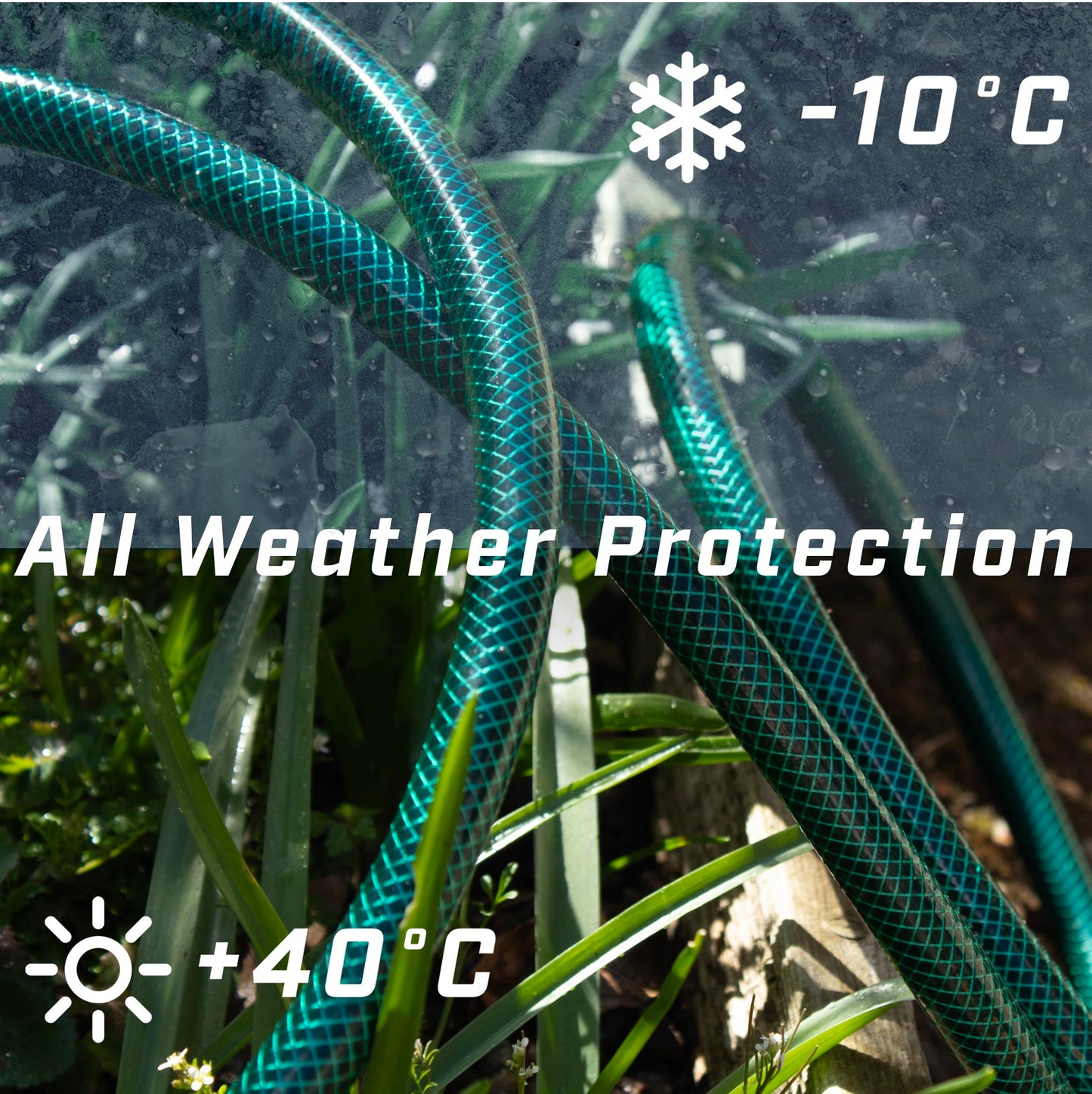Faithfull 30M (98ft) Reinforced Hose 12.7 mm (1/2 Inch) Diameter – PVC Garden Hose Pipe