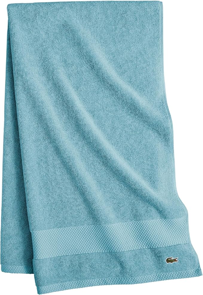 Lacoste Heritage 100% Supima Cotton Bath Towel, Premium Super Soft Bath Towel