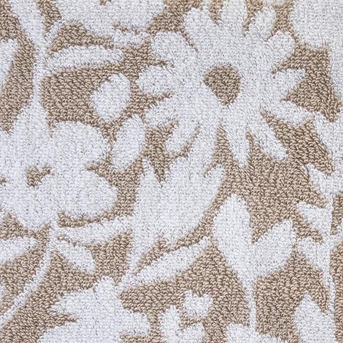 SKL Home Bedford Floral 100% Cotton Premium Bath Towel, 600 GSM, Soft &
