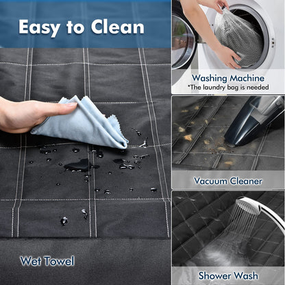 Dog Car Seat Cover 4-in-1, 100% Waterproof Dog Car Hammock, Durable Scratchproof Nonslip Back Bench Cover for Dogs with Seat Anchor, Machine Washable, Universal fits Trucks SUV