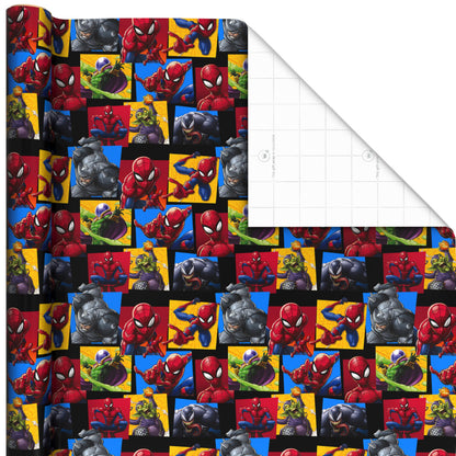 Hallmark Marvel Spider-Man Wrapping Paper Rolls (3 Rolls: 60 Sq. Ft. Total) for Kids, Fans, Gamers, Birthdays, Father's Day, Christmas