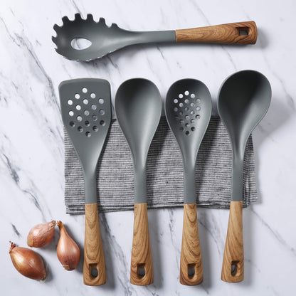 Oster Everwood 5-Piece Nylon Tools Set, Grey/Wood