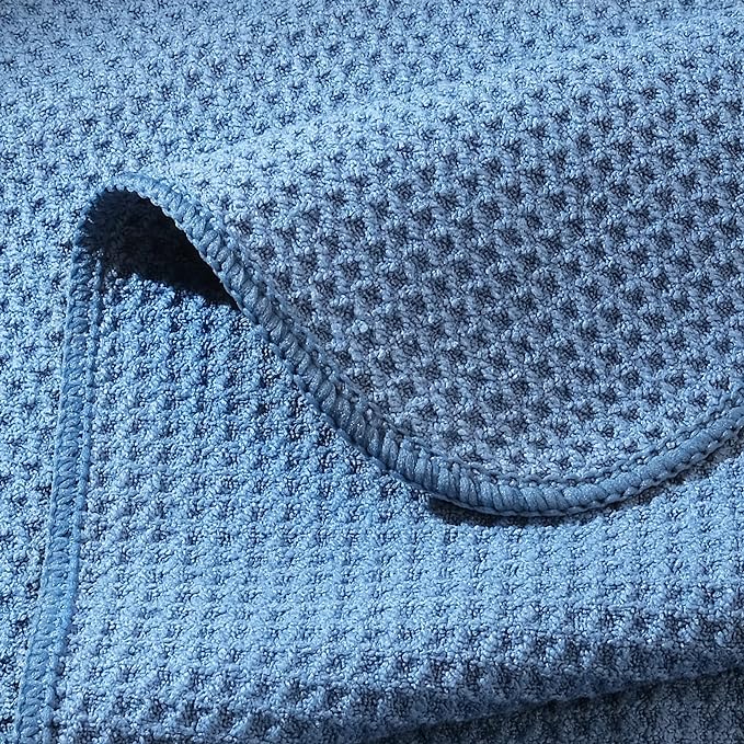 POLYTE Premium Microfiber Kitchen Dish Cloth Waffle Weave 12 Pack