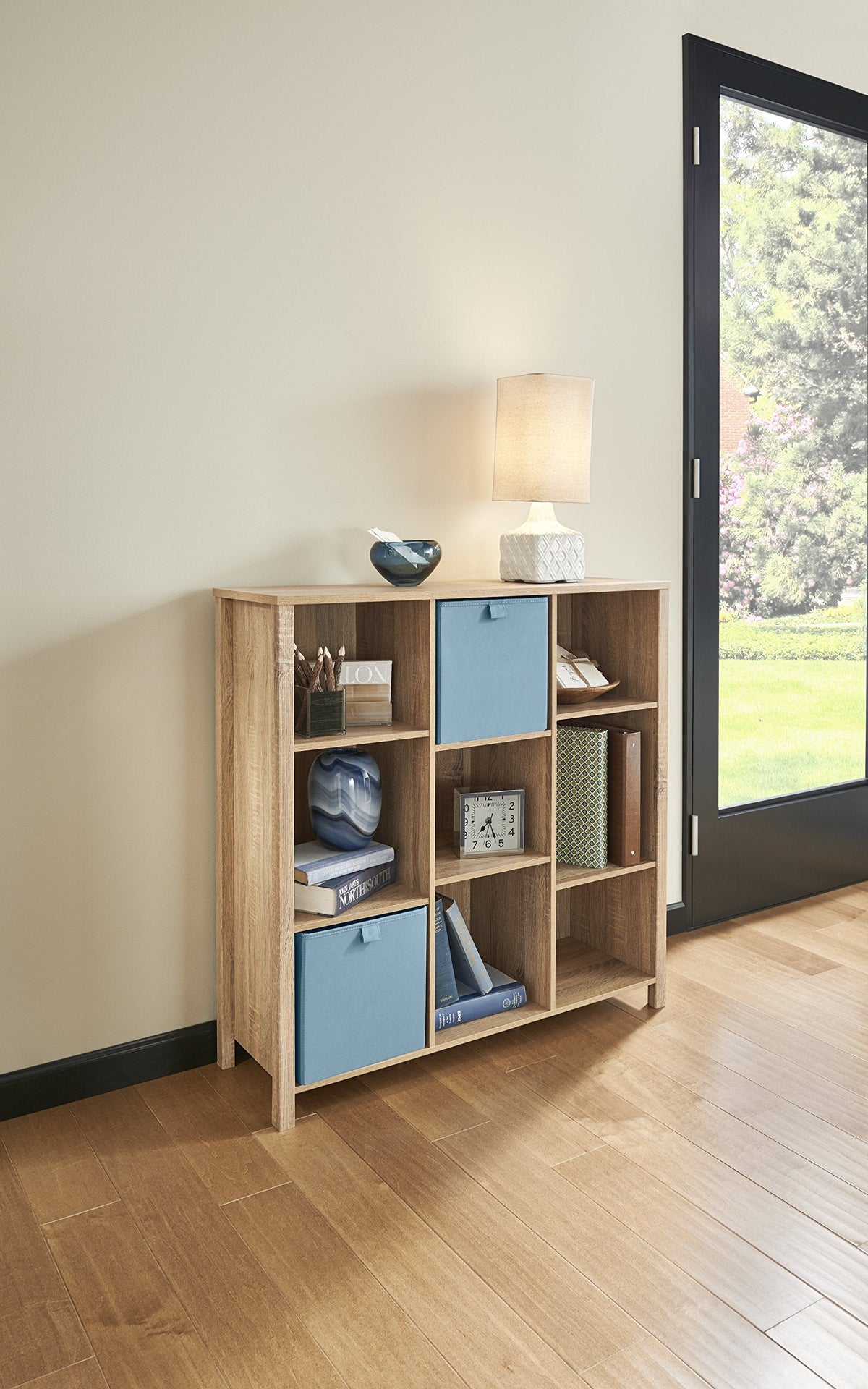 ClosetMaid 9-Cube Premium Adjustable Storage Organizer, Weathered Oak