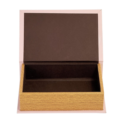 PACOLO Decorative Book Boxes, Faux Wood cover Storage for Hidden Jewelry, Money, and Cash (I LOVE YOU)
