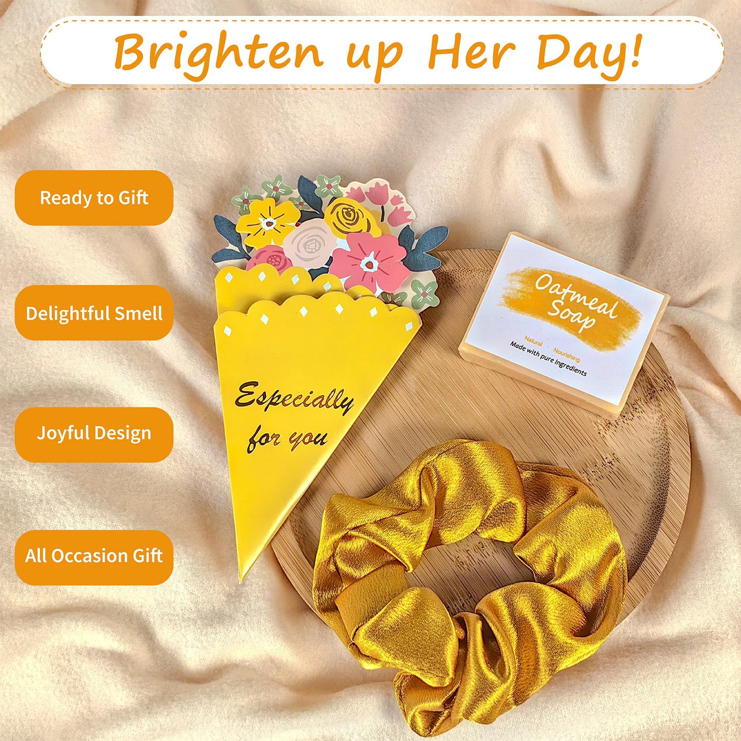 Gift Baskets for Women, Graduation Gift for Her, Birthday Gifts for Women Teacher Best Friend Inspirational Gift Set Box,Teen Girl Gifts Basket for Daughter Sister Friendship- Brighten up Her Day!
