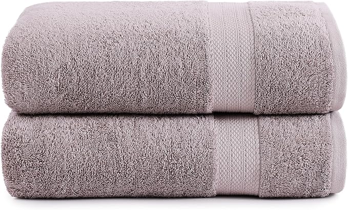 LANE LINEN Oversized Bath Towels Set of 2