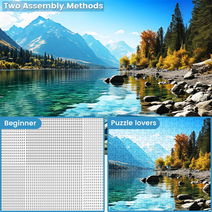 VOLUVOLU 500 Piece Puzzle for Adults, Jigsaw Puzzle,Glacier Park Jigsaw Puzzles 500 Pieces Birthday Party for Family Kids and Adults Funny Puzzle